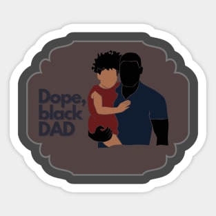 Dope Black Dad Sticker